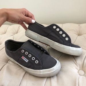 Superga no lace slip on sneakers
